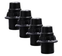 DECORNIJIA Portalampada E14 Base Lampada in Plastica Resistente Per Soffitto e Parete, Attacco Ricambio Per Lampade Da Tavolo, Set Da 4 Pezzi Per Uso Domestico e Ufficio