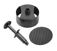 DECORNIJIA Pressa per Hamburger in ABS Nero Stampino Rotondo Non Stick per Polpette di Carne Verdure e Veggie Facile da Pulire per Cucina BBQ