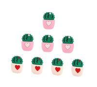 DECORNIJIA Protezione per Cavi Caricabatterie 8 Pezzi Guaina per Cavo Dati in PVC a Forma di Cactus Adorabile per Prevenire Danni e Proteggere estremità Plug