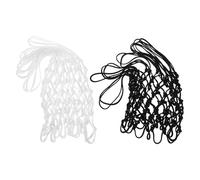 DECORNIJIA Rete da Basket in Nylon 2 Pezzi per Esterni e Interni, Rete da Basket Standard 12 Anelli Resistente Agli Agenti Atmosferici, Sostituzione Facile per Canestro Junior e