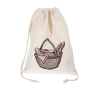 DECORNIJIA Sacchetto per Conservare Pane Coulisse 40x30 Cm Lino Composito Riutilizzabile per Alimenti, Sacchetti Porta Pane Grandi per Uso Quotidiano e Conservazione Domestica