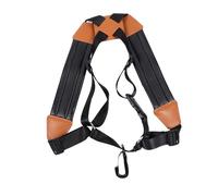 DECORNIJIA Saxofono Doppia Tracolla Imbracatura Regolabile per Tenore Soprano Baritono Cinghia Spalla con Imbottitura in Sollievo Pressione al Collo Nero
