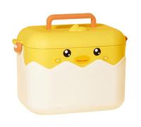 DECORNIJIA Scatola Medicinali Multifunzione Portatile con Manico Contenitore Ampio Scomparti per Uso Quotidiano in Casa Scuola e Viaggio Organizer Pratico per Pillole e Kit Pronto Soccorso