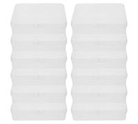 DECORNIJIA Scatole Trasparenti Impilabili per Pastelli da 24 Pezzi in Plastica con Coperchio Mini Contenitori per Materiale Scolastico e Custodia da Viaggio per Organizer Compatto per