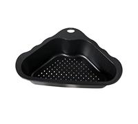 DECORNIJIA Scolapiatti Triangolare in Acciaio Inossidabile Filtro per Lavello Cucina Scolabicchieri con Rete Fine per Filtraggio Resistente e Facile da Nero