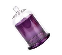 DECORNIJIA Set 1 Copribicchiere in Vetro Trasparente Coperchio Decorazione Creativa per Aromi e Matrimonio Tazza Aromaterapia Ornamental da 10Cm per Casa Bar e Caffetteria