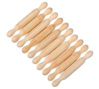 DECORNIJIA Set 10 Pezzi Mini Bastoncini Arrotolabili in Legno per Mini Case, Accessori Fai da Te per Casa delle Bambole, Decorazioni Pratiche per Artigianato e Scenari di Gioco