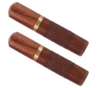 DECORNIJIA Set 2 Pezzi Scatola per Aghi in Legno di Palissandro Porta Aghi da Cucito da Ricamo Organizer per Lavori Artigianali Regalo per Appassionati di Maglia