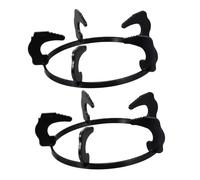 DECORNIJIA Set 2 Pezzi Supporti per Fornelli a Gas in Ghisa Nera Resistenti al Calore, come Sostituto per Griglie Rotte o Usurate in Cucina