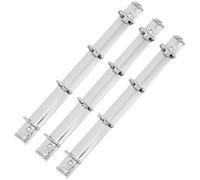 DECORNIJIA Set 3 Pezzi Rilegatore Fogli A4 in Metallo Argento Meccanismo ad Anelli Robusto e Inserti per Dorso, per Ufficio e Raccolta Fogli Sciolti
