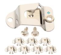 DECORNIJIA Set 8 Clip Portamicrofono per Auto e Camion con Ganci e Viti, Supporto Resistente per Microfono Radio Cb, Accessori per Comunicazioni Veicolari e Installazioni Mobili