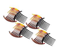 DECORNIJIA Set da 12 Pettini Laterali per Chioma Donna a 7 Denti Accessori per Chignon e Trecce Pettini a Denti Larghi Leggeri e Lisci per Tutti i Tipi di Chioma e Uso Quotidiano