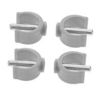 DECORNIJIA Set di 4 Accessori per Stampelle C-clips di Bloccaggio Colorate, Ricambi per Bastone da Passeggio Perno Sicuro, per Uso Quotidiano e Riparazioni Rapide