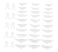 DECORNIJIA Silicone Eyelash Perming Pads Trasparenti per Laminazione e Permanente Resistenti Sicuri e Facili Adatti per Ciuffetti e Extension