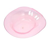 DECORNIJIA Sitz Bath Basin Plastica Rosa con Tracimazione per Donne Anziani e Postpartum Vaschetta Ergonomica per e Trattamento