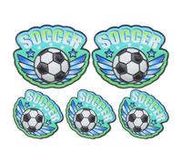 DECORNIJIA Spille da Bavero da Calcio in Metallo Zincato, Set da 5 Pezzi con Chiusura a Farfalla Sicura, Spille Decorative per Zaini, Cappelli e Cravatte, Accessori Sportivi per Premi