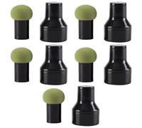 DECORNIJIA Spugna per Trucco a Forma di Funghi 10 Pezzi, Set di Spugnette Cosmetiche Bagnate e Asciutte, Soffice Piumino per Fondotinta e Correttore, Applicatore Viso Verde per Donne