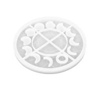 DECORNIJIA Stampo in Silicone Fasi Lunari Decorativo per Artigianato DIY Modello Astrologico Flessibile e Riutilizzabile per Creazioni Forma di Orologio