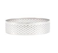 DECORNIJIA Stampo Torta Mousse Tondo in Acciaio con Rivestimento Antiaderente Anello per Crostate e Dolci Resistente e Facile da Pulire per