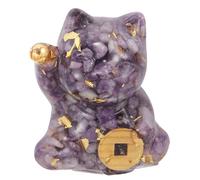 DECORNIJIA Statua Di Gatto In Cristallo Decorazione Per La Casa Statuetta Di Gatto Portafortuna Gattino Decorazioni Da Scrivania Gatti Che Canta