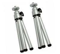 DECORNIJIA Supporto per Smartphone in Lega di Alluminio Bastone per Selfie Portatile Treppiede Flessibile Mini Asta per Autoscatto Stabile da Viaggio Set da 2 Pezzi Compatibile Telefoni e