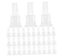 DECORNIJIA Tappo di Tenuta in Plastica Contagocce Interno per Flaconi Olio Essenziale 18 Denti 200 Pezzi Dosatore Preciso per Aromaterapia Uso Fai da Te Kit Ricambio