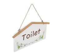 DECORNIJIA Targa Bagno in Legno Stile Campagna Vintage Insegna Porta Wc Farmhouse Cartello Segnaletico per Bagno Decorazione Murale Pratica per Casa e Locali