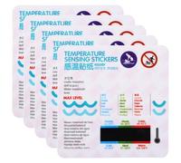 DECORNIJIA Termometro per Ragazzo Ragazza 5 Pezzi Facile da Leggere Display Lcd Adesivo la Temperatura Dell'acqua del Bagno e Materiale Pp Resistente All'acqua per Vasca o Acquario