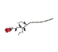DECORNIJIA updo tornante impugnature per Forcina forcine stampatore di gemme per Copricapo bastoncini updo bastoncini per per chignon Lega di zinco rosso