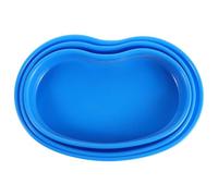 DECORNIJIA Vassoio a Forma di Rene in Plastica ABS per Carrello Medico Set da 3 Pezzi Piccolo Medio Grande per Organizzazione e Distribuzione Pillole in Contesto Ospedaliero Facile da