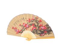 DECORNIJIA Ventaglio da Parete Gigante in Carta e Legno Stile Classico per Decorazione Casa e Foto Ventilatore Decorativo Resistente per e Cerimonie