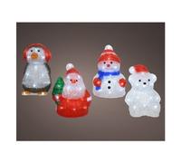 Decoro Kaemingk LUMINEO Personaggi Acrilico Assortito, per decorazioni festive e