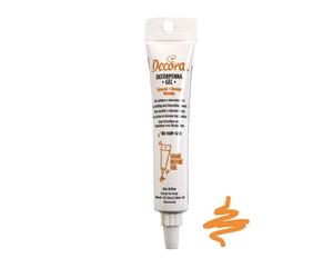 Decorpenna gel arancione per scrivere e decorare 20g Decora