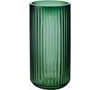 DECORPIA Vaso da fiori in vetro verde ispessito di alta qualità, 20 cm, vaso da fiori in vetro a coste, per decorazioni rustiche per la casa, vasi decorativi per fiori per una fattoria moderna, ideale