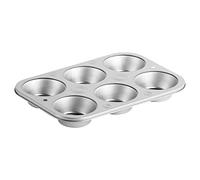 DecorRack 1 confezione da 6 teglie antiaderenti da 26 x 17 cm, per muffin, cupcake per cottura al forno, teglia resistente per quiche