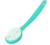 DecorRack Spazzola da bagno con setole, manico lungo per esfoliare schiena, corpo e piedi, scrubber da bagno e doccia, verde (confezione da 1)