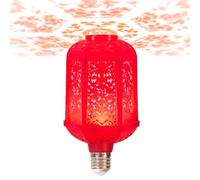 Decors Chinois - Lanterna luminosa multicolore E27 per Capodanno | Ghirlande decorative rosse e ornamenti per festa,per porta d'ingresso soffitto giardino casa compleanno matrimonio festa