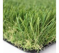 Decorspace Erba sintetica effetto realistico, prato artificiale da esterno 4 sfumature (30 mm, 2 x 2 mt)