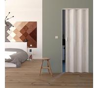 Decorspace Porta a soffietto "Maya" da Interno 83 x h 214 cm in PVC "Made in Italy" Pino Bianco Small Tinta Unita