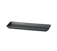 Decorspace Sottovaso Rettangolare Sottocassetta Basic per Fiori e Piante da Esterno (80 cm, Antracite)