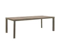 Decorspace Tavolo allungabile "Bahamas" in alluminio e Gres porcellanato per esterno 175 x100 (Tavolo 175 x 100 cm, Taupè)