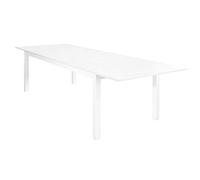 Decorspace Tavolo allungabile " Ibiza" in alluminio dogato da esterno per giardino e veranda (Tavolo 150-210 x 90 cm, Bianco)