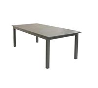 Decorspace Tavolo allungabile "Ibiza" in alluminio dogato da esterno per giardino e veranda (Tavolo 220-280 x 100 cm, Taupè)