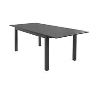 Decorspace Tavolo allungabile "Ibiza" in alluminio dogato da esterno per giardino e veranda (Tavolo 220-280 x 100 cm, Antracite)