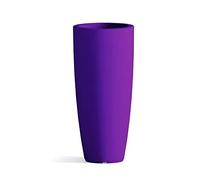 Decorspace Vaso Cromia Stilo rotondo e alto tinta unita per esterno ed interno "Made in Italy" (Ø33 x H 70 cm, Viola)