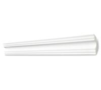 Decosa, profilo decorativo A50 (Sonja), di colore bianco, 1 listello da 2 m, 50 x 50 mm