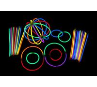 Decotrend-Line-100 Bracciali Braccialetti Luminosi Starlight Glow Disco, Colore Assortiti, 100101