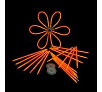 Decotrend-Line- Braccialetti Starlight Glowstick Fluo Neon, Colore Arancione, 100106