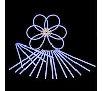 Decotrend-Line- Bracciali Braccialetti Luminosi Starlight Glow, Colore Bianco, 100108