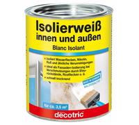 Decotric Isolierweiß 0,75l Veloce Essiccazione Bianco Isolante Segni di Acqua